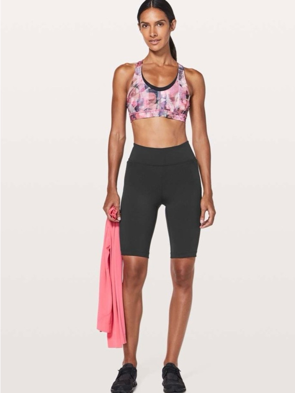 Lululemon On Pace Short *10" Black W7AOFS size 8 bike shorts